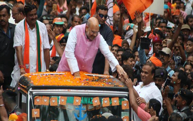 এপ্রিলের মাঝামাঝি বাংলায় আসছেন অমিত শাহ । তোড়জোড় শুরু পদ্মশিবিরে