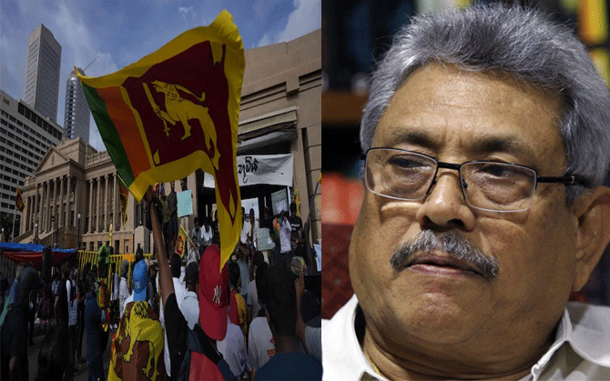 শ্রীলঙ্কার অর্থনৈতিক ভরাডুবি দায় নিজের কাঁধে তুলে নিলেন গোতাবায়া রাজাপক্ষে।
