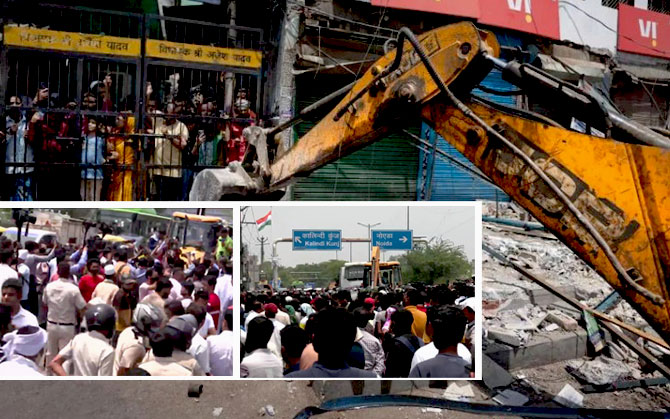 স্থানীয় বিক্ষোভে থমকে গেল শাহিনবাগের বুলডোজার অভিযান, আজ সুপ্রিম কোর্টে দুপুর দুটোয় বসবে শুনানি ।