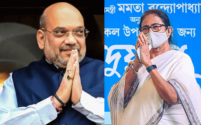 রাজ্যে আসছেন না শাহ, স্থগিত অমিত-মমতা বৈঠক
