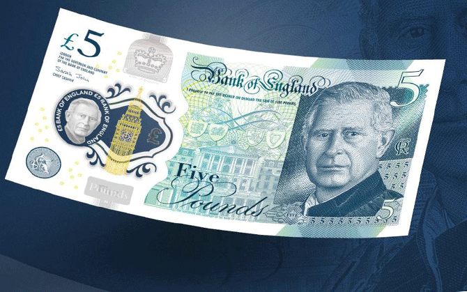 ব্রিটিশ পাউন্ডে রানির বদলে রাজা