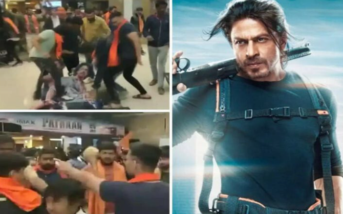 আবার বিক্ষোভের মুখে শাহরুখ-দিপীকা অভিনীত পাঠান, ছেঁড়া হল নায়ক নায়িকার পোস্টার