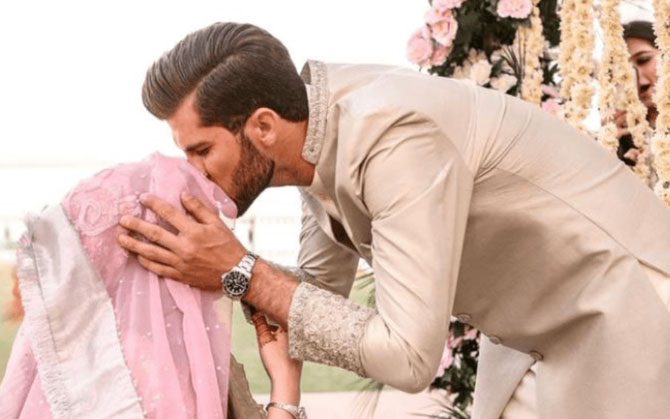 শাহিদ আফ্রিদির মেয়ের সঙ্গে বিয়ে সারলেন শাহিন শাহ আফ্রিদি