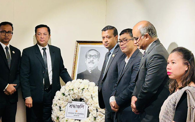 বাংলাদেশ উপদূতাবাসে গণহত্যা দিবসে শহিদ স্মরণ, উঠল দিনটির আন্তর্জাতিক স্বীকৃতির দাবি