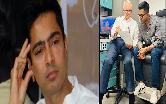 চিকিৎসকের সঙ্গে অভিষেকের  সাক্ষাতের ছবি প্রকাশ্যে। দলীয় নেতাকে নিয়ে বিতর্কের অবসানের সম্ভাবনা দেখছে ঘাসফুল শিবির