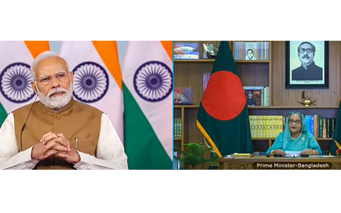 ভারত বাংলা মৈত্রি সম্পর্কে নয়া দিগন্ত। নতুন তিন প্রকল্প সূচনায় হাসিনাকে সৌহার্দ্যের আশ্বাস মোদির