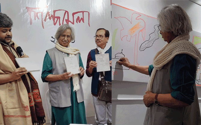 ৮৫তে যোগেন, উদযাপনে দেবভাষার শিল্প মেলা