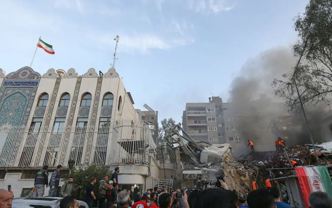 সিরিয়ায় ইরানের দূতবাসের ওপর ইজরায়েলের ক্ষেপনাস্ত্র হামলা, দুই কমান্ডারসহ নিহত ১১