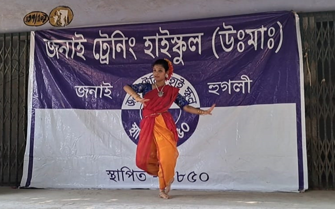 শমীন্দ্রনাথের সূচিত পথেই বসন্ত উদযাপন জনাই হাইস্কুলে
