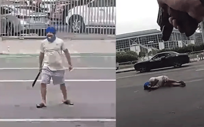 লস অ্যাঞ্জেলেসের রাস্তায় ‘‌গাটকা’ প্রদর্শন,  মার্কিন পুলিশের গুলিতে নিহত ভারতীয় বংশোদ্ভূত যুবক