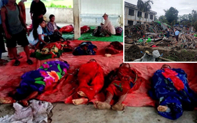 মায়ানমারে স্কুলে বিমান হামলা, নিহত ১৯ পড়ুয়া, জখম ২২