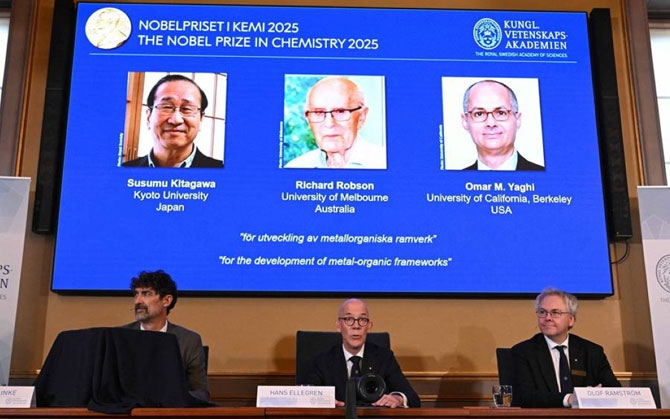 ধাতব জৈব কাঠামোর গহীনে জয়ের সূত্র, রসায়নে নোবেল ত্রয়ীর