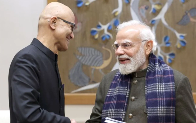 ভারতের এআই পরিকাঠামোয় ১৭.৫ বিলিয়ন ডলার বিনিয়োগ, মোদির সঙ্গে বৈঠকের পর ঘোষণা নাদেলার