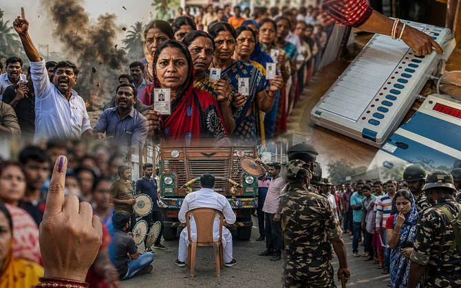জেলায় জেলায় বিক্ষিপ্ত অশান্তি, বোমাবাজি, ইভিএম বিভ্রাট : প্রথম দফায় রাজ্যজুড়ে ভোটে উত্তাপ। ‘সব নজরে রয়েছে’ দাবি কমিশনের