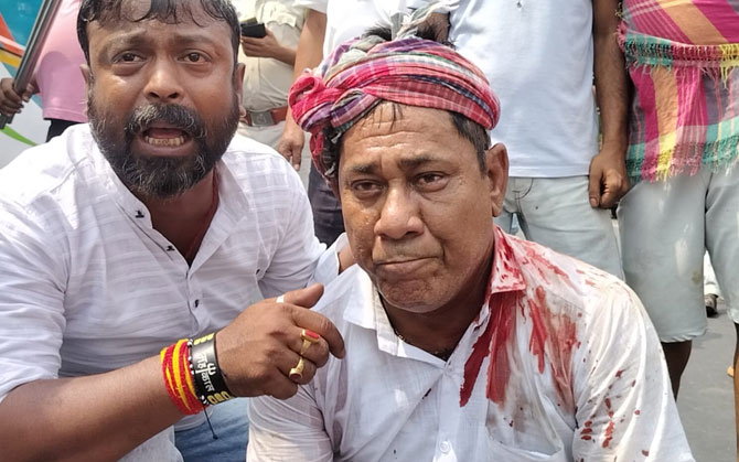 নাদনঘাটে বিজেপি-তৃণমূল শিবিরে সংঘর্ষ, পাচুন্দিতে জখম দুই জওয়ান