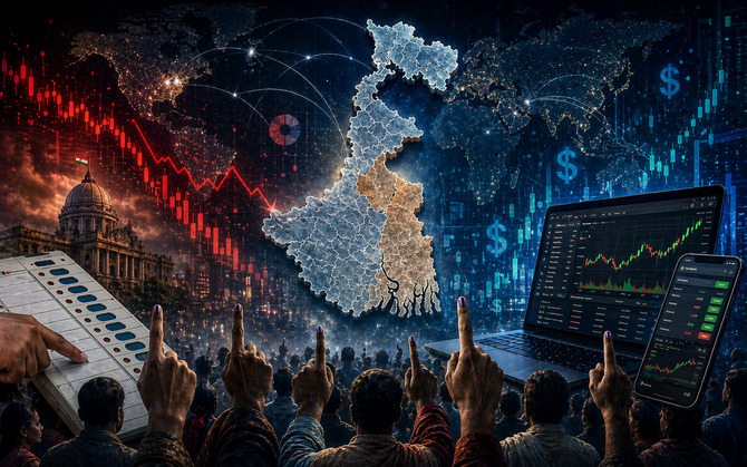 বাংলার ভোটকে কেন্দ্র করে বিশ্বজুড়ে ২০ লক্ষ ডলারের বাজি! ভারতে নিষিদ্ধ প্ল্যাটফর্মগুলোতে চলছে ট্রেডিং