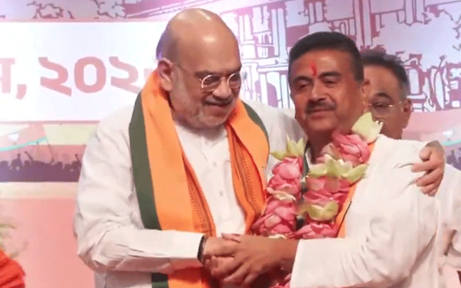 পশ্চিমবঙ্গের নতুন মুখ্যমন্ত্রী শুভেন্দু অধিকারী, শনিবার শপথ ব্রিগেডে