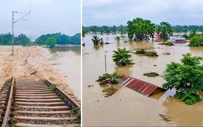 অসমে আরও ঘনীভূত বন্যা পরিস্থিতি ! মৃতের সংখ্যা বেড়ে ৬২, ক্ষতিগ্রস্ত ১২ জেলায় ৭ লক্ষেরও বেশি মানুষ। ৫০ হাজার হেক্টরেরও বেশি ফসলি-জমি প্লাবিত