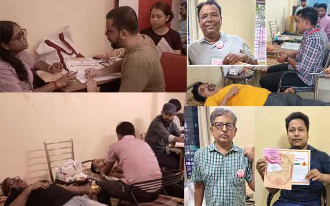 শাহিন স্মৃতিতে, রক্তদানে মানবিক অঙ্গীকার