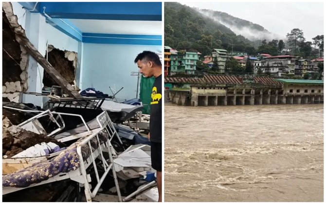টানা বৃষ্টি, পাহাড়-ধসে ফের বিধ্বস্ত দার্জিলিং-সিকিম ! তাকদা হাসপাতালে পাথরের চাঁই, রিম্বিতে ঘরছাড়া বহু পরিবার
