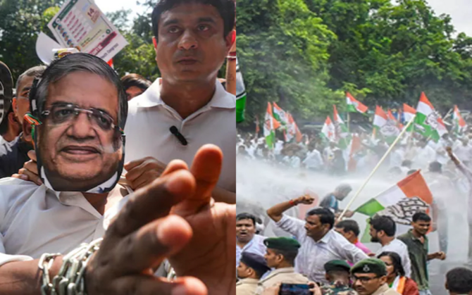 জ্ঞানেশ কুমারের ইস্তফার দাবিতে দেশ জুড়ে বিক্ষোভ ! অসমে আটক গৌরব গগৈ, দিল্লিতে আটক নেহা-দীপঙ্কর-যোগেন্দ্র, পাটনায় জলকামান