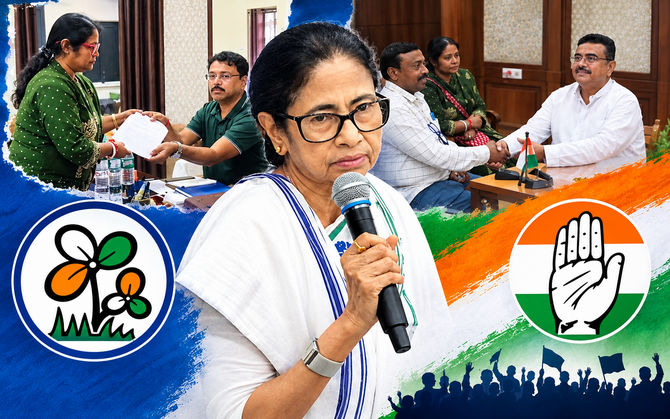 উপনির্বাচনে দিশেহারা তৃণমূল ! শুভেন্দু সাক্ষাতের পর মনোনয়ন প্রত্যাহার নন্দীগ্রামের প্রার্থীর, কংগ্রেসকে সমর্থনের ঘোষণা মমতার