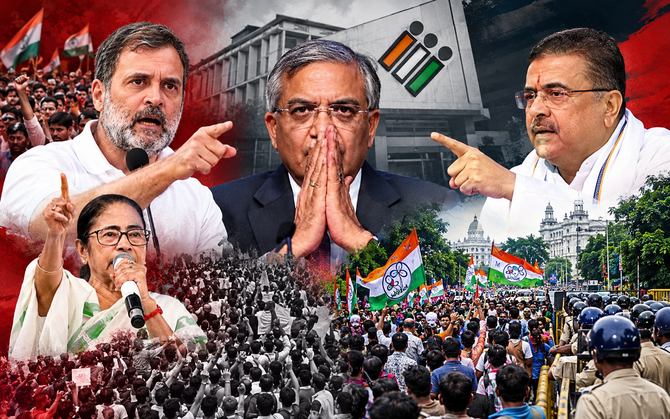 আন্দোলন জোরদার করতে বৈঠকে রাহুল, কলকাতায় তৃণমূলের মিছিল নিয়ে কড়া হুঁশিয়ারি মুখ্যমন্ত্রীর